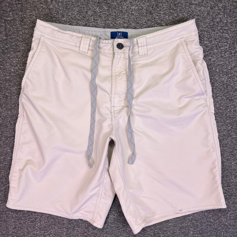 George Shorts Mens 32 Grey Hybrid‎ Walk Casual Stretch Lightweight Nylon Blend